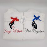 Set 2 Halate de baie personalizate"Sexy nasa'' -Cadouri nasi