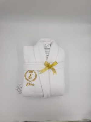 Cos de cumparaturi 18 Halat de baie bumbac personalizat broderie 2