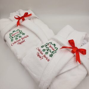 Halate de baie lenjerii de apt personalizate prin broderie cadour craciun 19