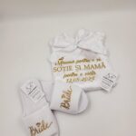 Halat satin mireasa + Papuci personalizati