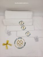 Lenjerie de pat 100% bumbac personalizata prin broderie Cadou - imagine 2