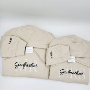 Home 68 set hanorace nasi personalizate cu data pe manșetă