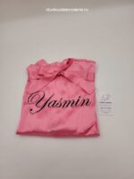 Halat din satin personalizat prin broderie Cadou ea - imagine 8