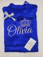 Halat din satin personalizat prin broderie Cadou ea - imagine 7